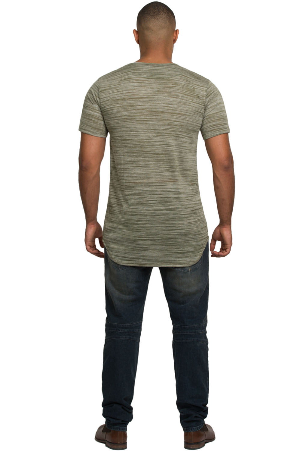 Kash Elongated Tunic in marble green – view 5 of 5