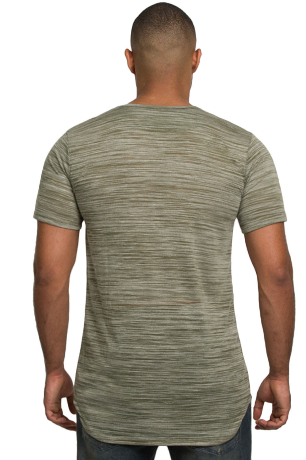 Kash Elongated Tunic in marble green – view 2 of 5