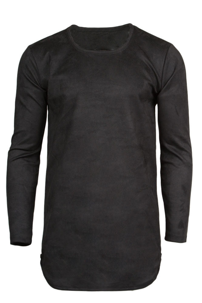 Kash Micro Suede Long Sleeve in black – view 1 of 2