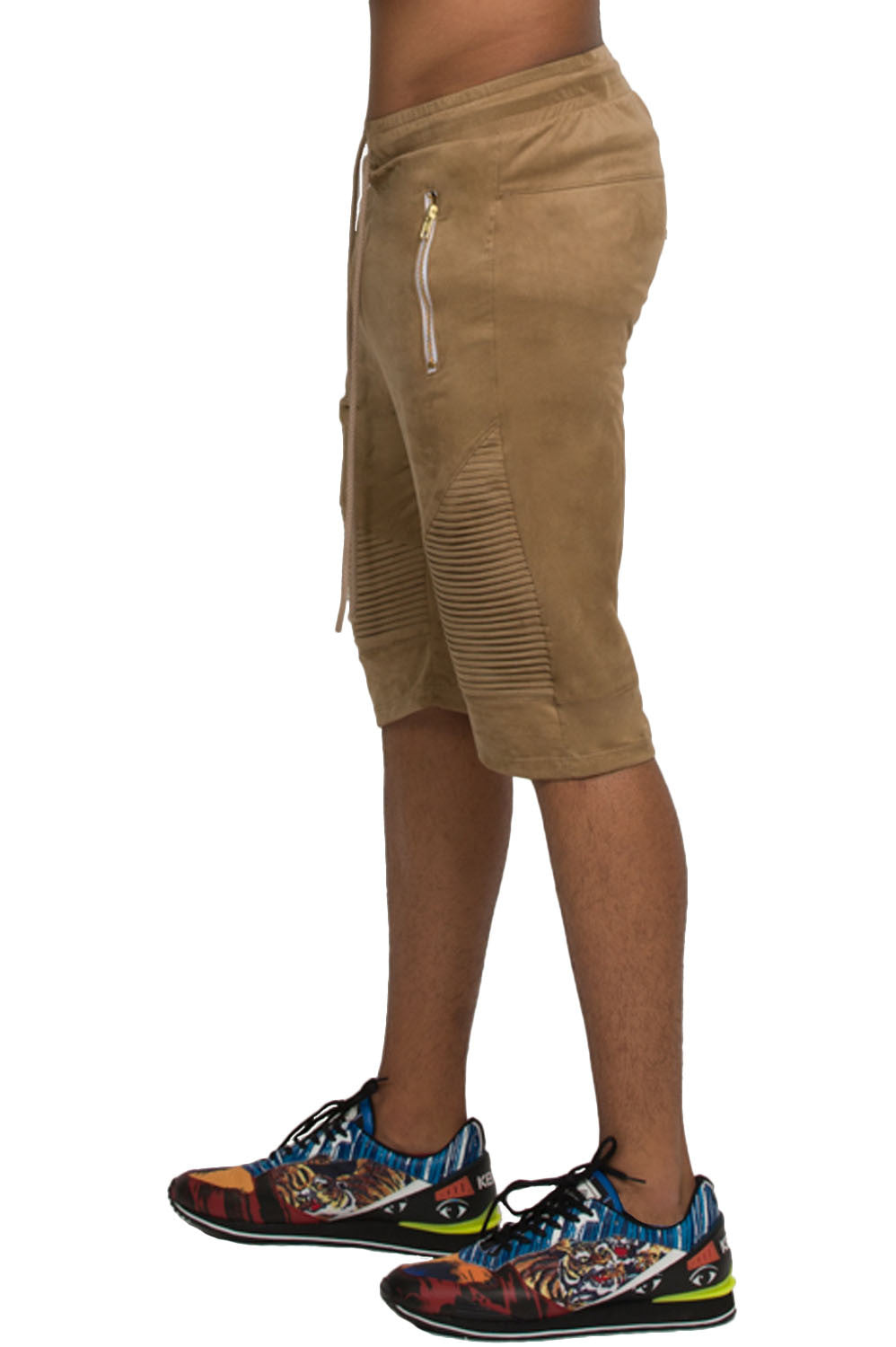 Kash Suede Camel Shorts – view 3 of 9
