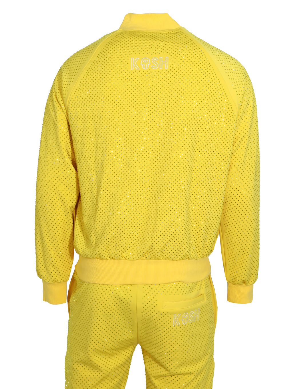 Kash All Over Diamond Track Jacket in yellow – view 2 of 3