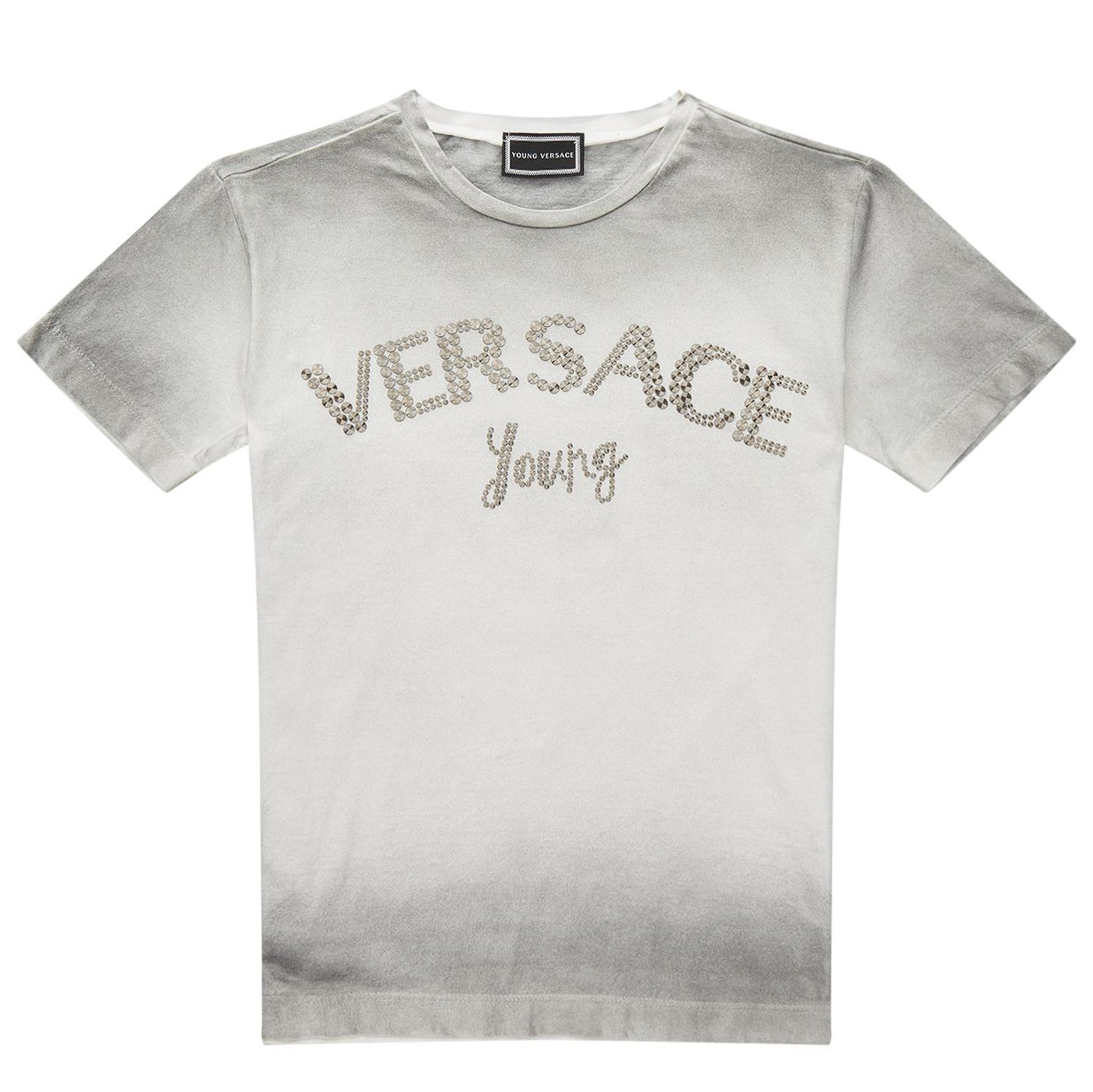 BOYS SS FADED WASHED LOGO TEE
