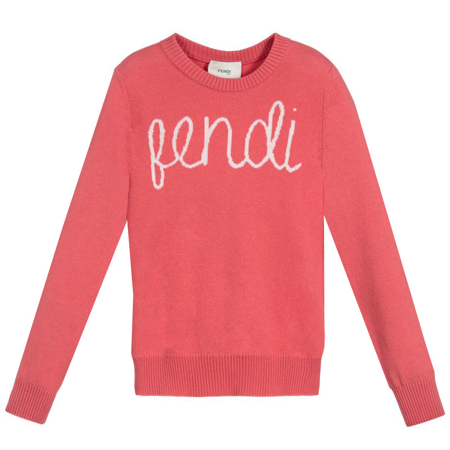 Girls FENDI logo Sweater