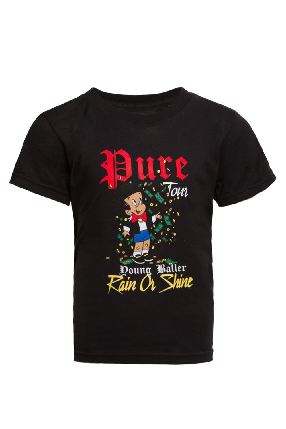 Kids Rain Or Shine Black Tee