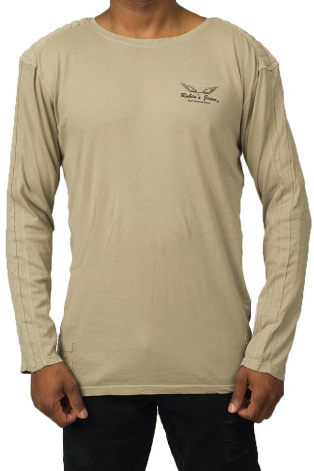 Indian Chief Clear Swarovski Beige Tee