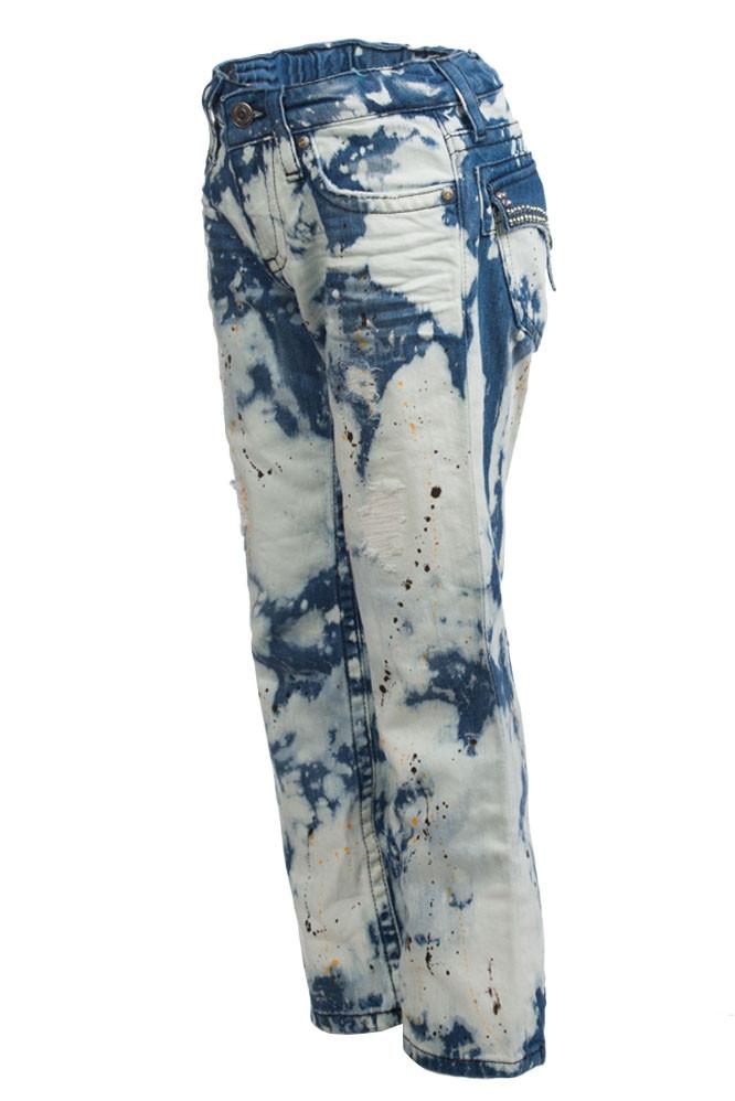 Kids Sapphire Aurora Borealis Crystal Swarovski Heaven Denim