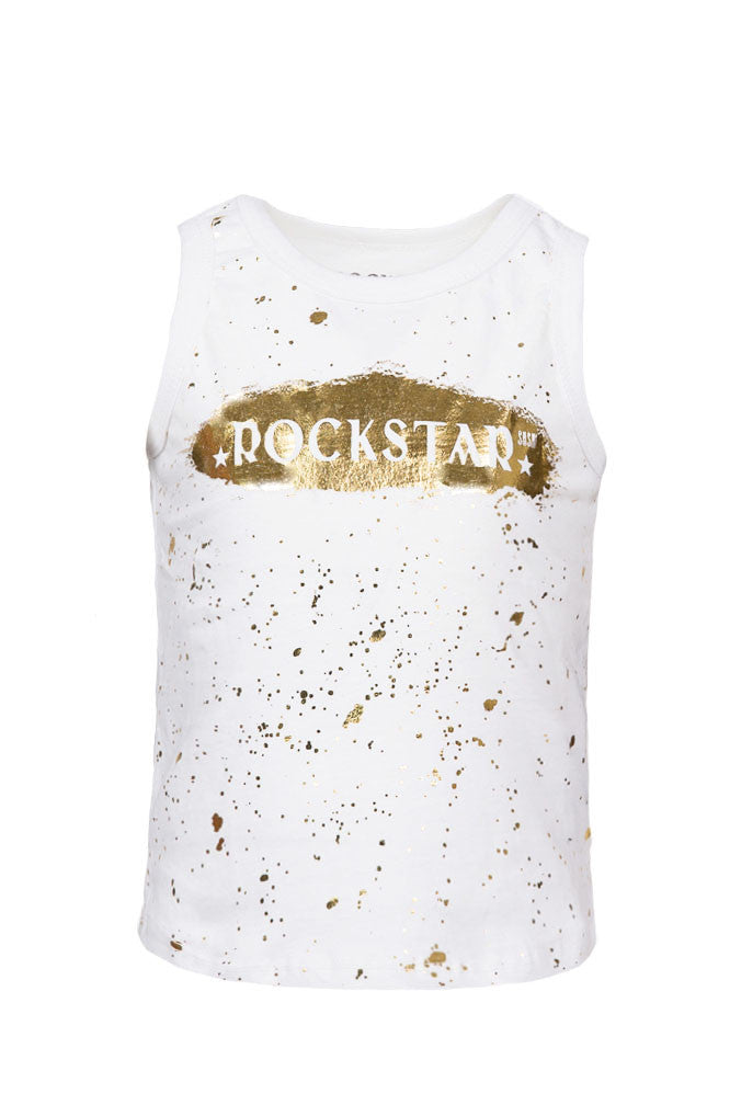 Rockstar Kids Gold Foil Tank