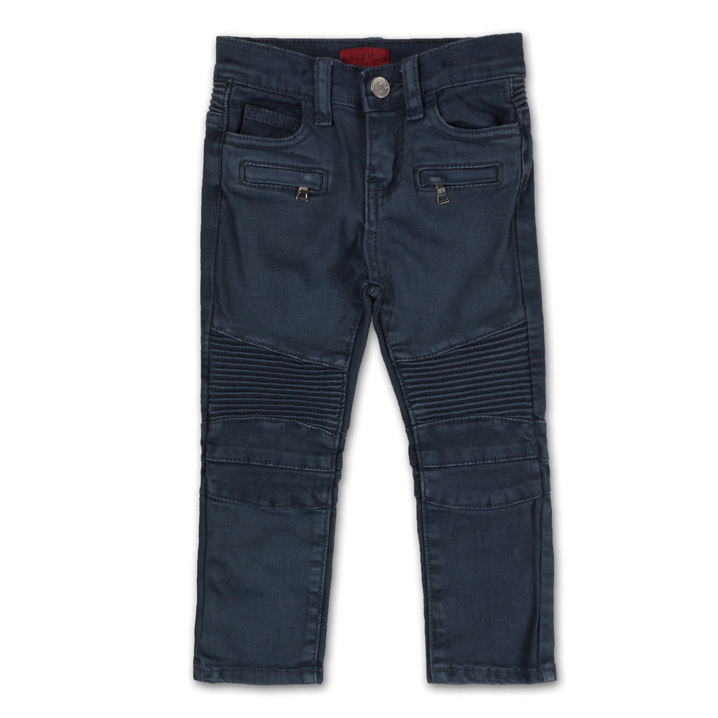 Haus of JR Navy Shores Biker Denim in navy – view 2 of 3