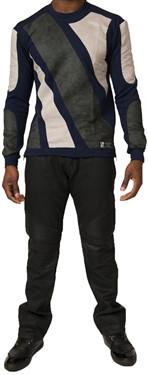 Star Status Club Long Sleeve (Navy/Grey/Green)