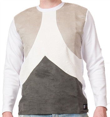 Star Status Club Long Sleeve (White/Beige/Grey)