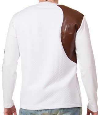Star Status Club Long Sleeve (White/Cream/Brown)