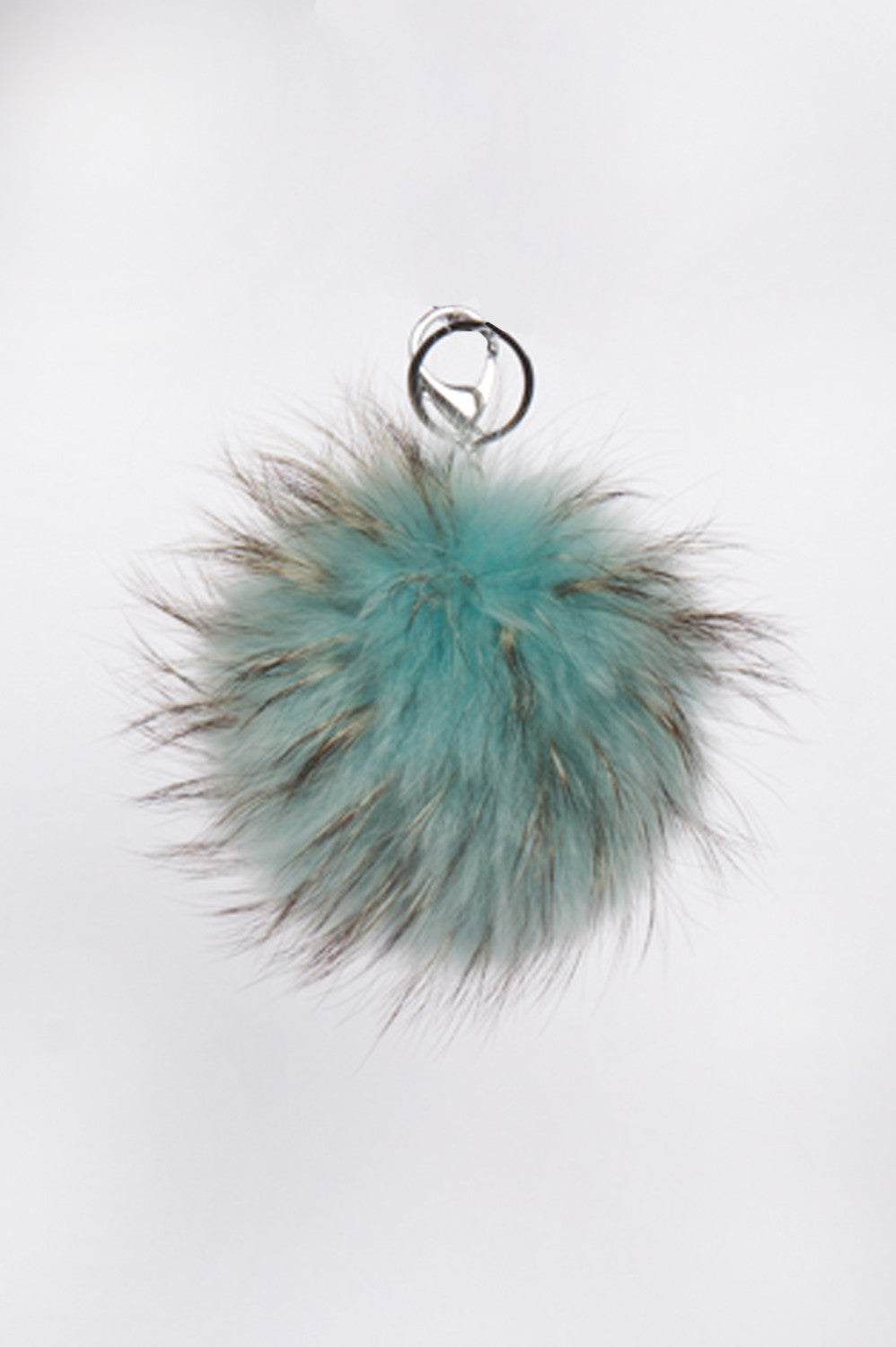 Women's Pom Pom Key Chain-Teal