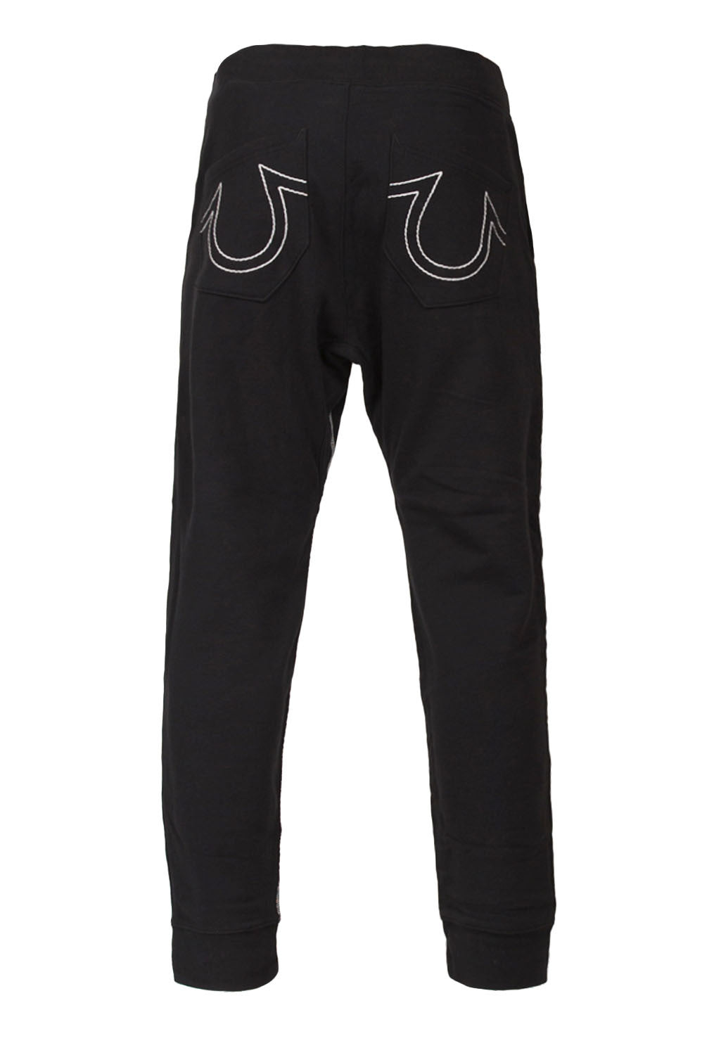 True Religion Drop Crotch Black Sweatpant Back