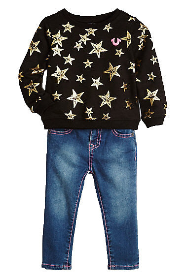 True Religion Denim & Sweater Infant Set – view 1 of 1