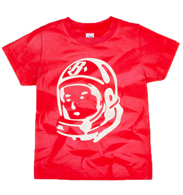 Billionaire Boys Club Kids BB Washed Helmet Short Sleeve Tee in true red – view 1 of 1