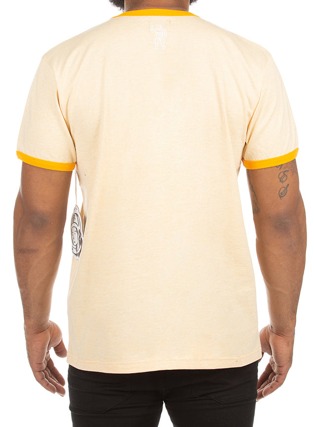 Billionaire Boys Club BB Helmet Flock Short Sleeve Knit in Yellow – view 2 of 2