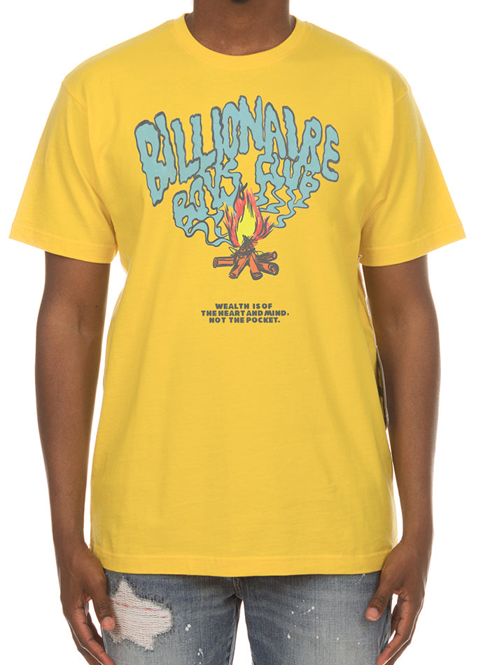 BB SMOKE SS TEE-YELLOW