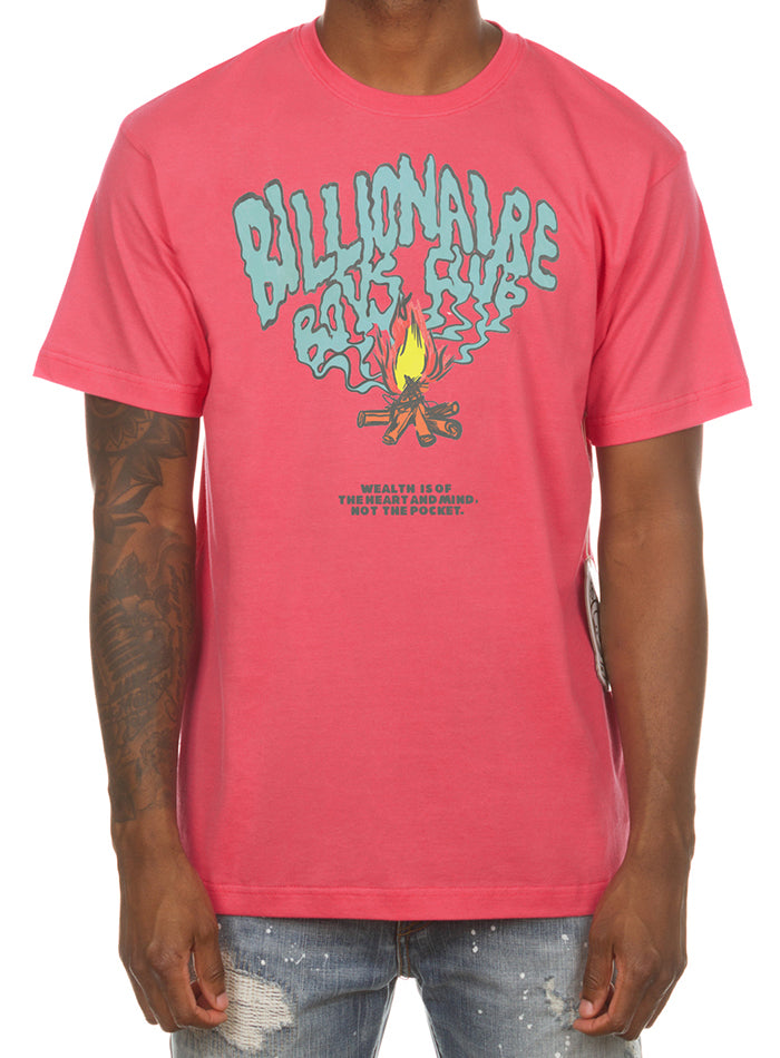 Billionaire Boys Club BB Smoke Short Sleeve Tee in pink – view 1 of 1