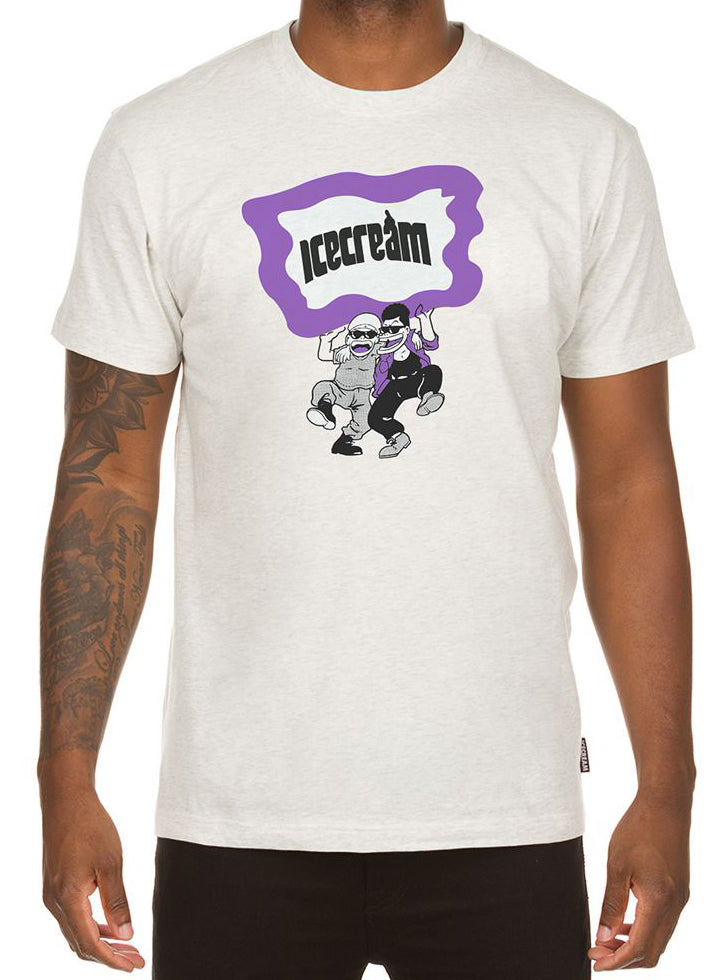ICECREAM Pals Short Sleeve Tee in light heather grey – view 1 of 1