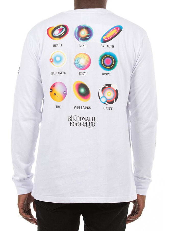 BB MOON SALUTATIONS LS TEE - BLEACH WHITE
