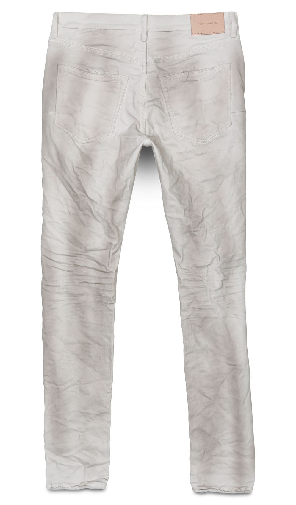 DIRTY WHITE DESTROY JERSEY KNIT REPAIR PANTS