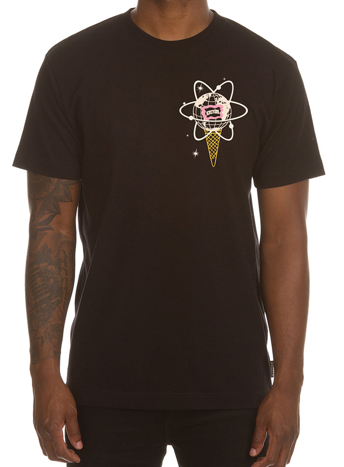 Icecream GALACTIC SS TEE - BLACK