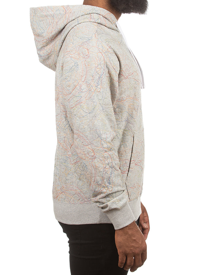 BB Scribble Hoodie-Gray