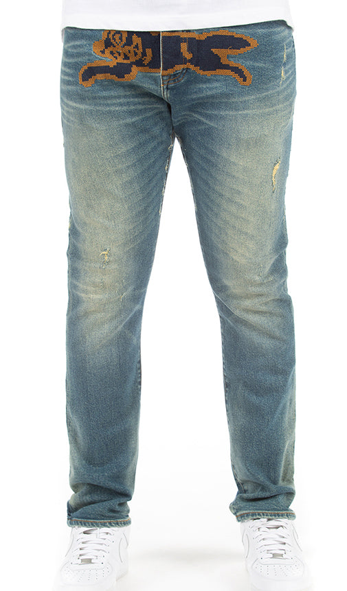 Icecream STITCH JEANS - CUSTARD