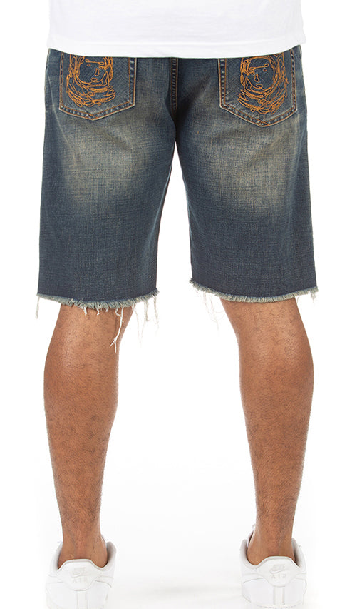 Billionaire Boys Club BB Particle Jean Short in blue – view 2 of 3