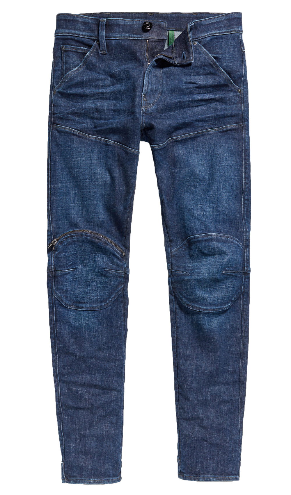 G-Star RAW 5620 3D Zip Knee Skinny Jeans in worn in ultramarine – view 1 of 4