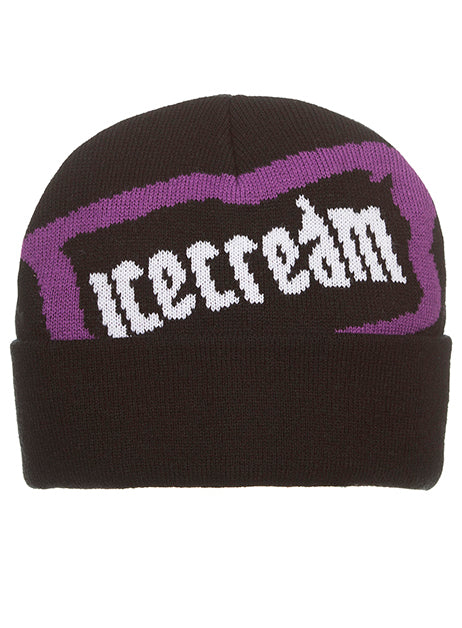 DOUBLE TIME KNIT HAT-BLACK