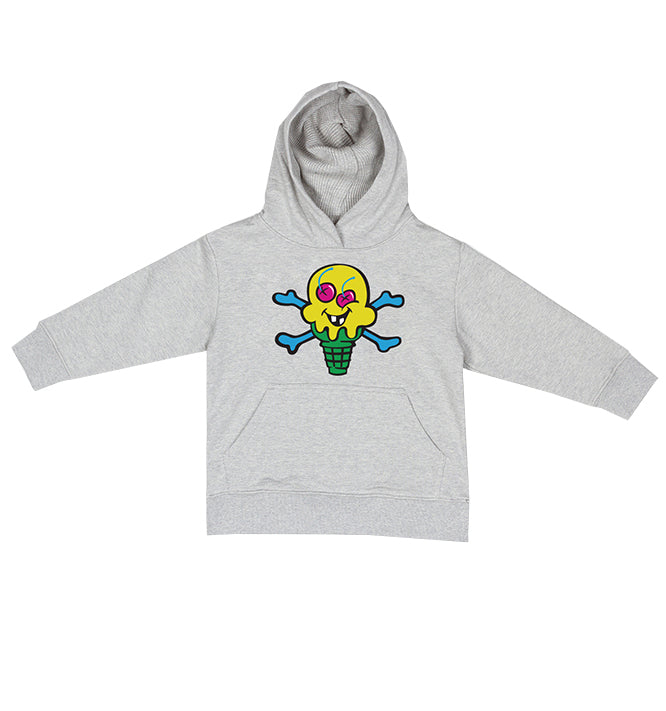 SWIRLED HOODIE-GREY