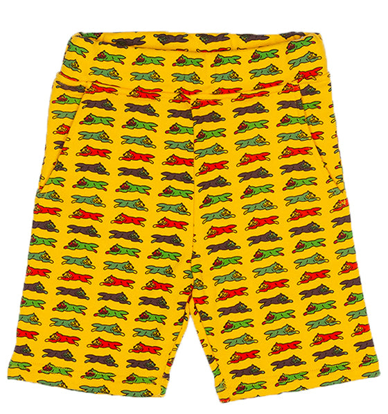 Red Velvet Sweatshort - Yellow