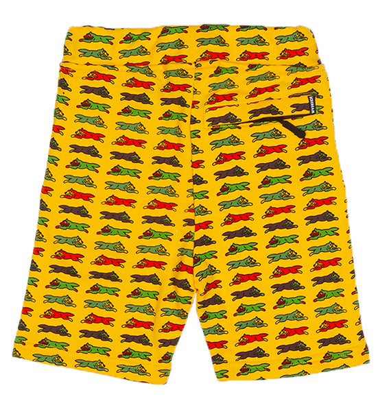 Red Velvet Sweatshort - Yellow