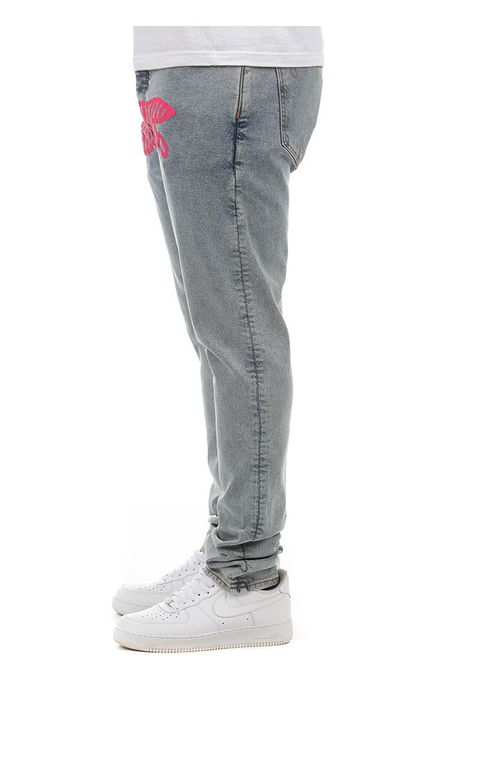 Icecream Neon Cherry Jean in light wash – view 4 of 4