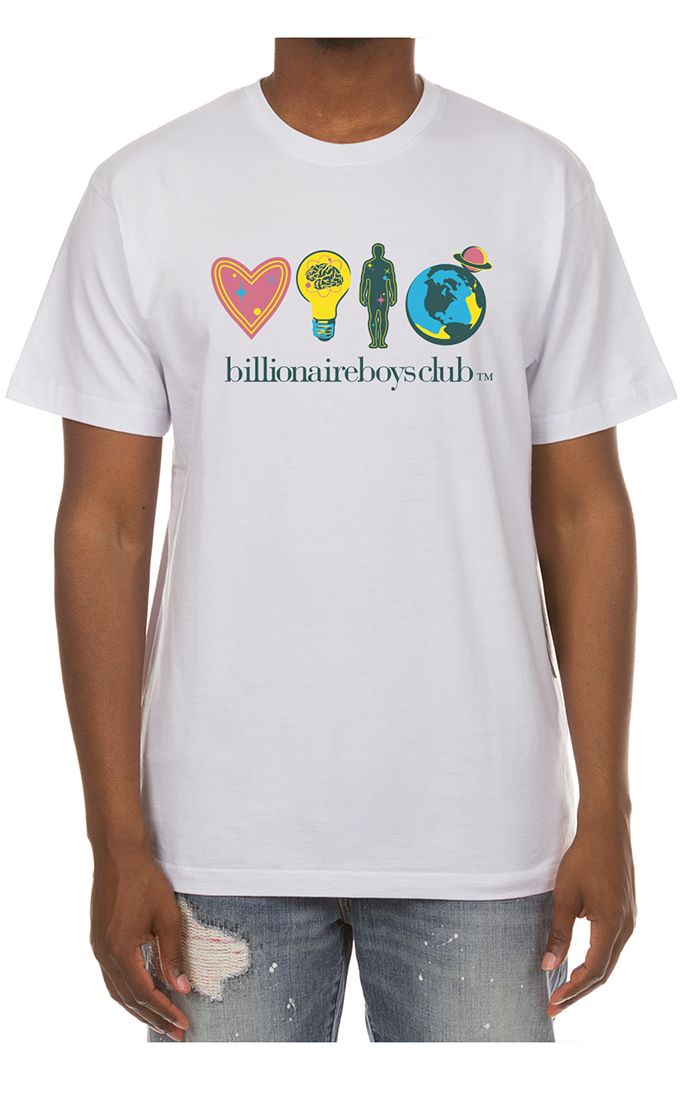 Billionaire Boys Club BB H.M.B.E Tee in Bleach White – view 1 of 1