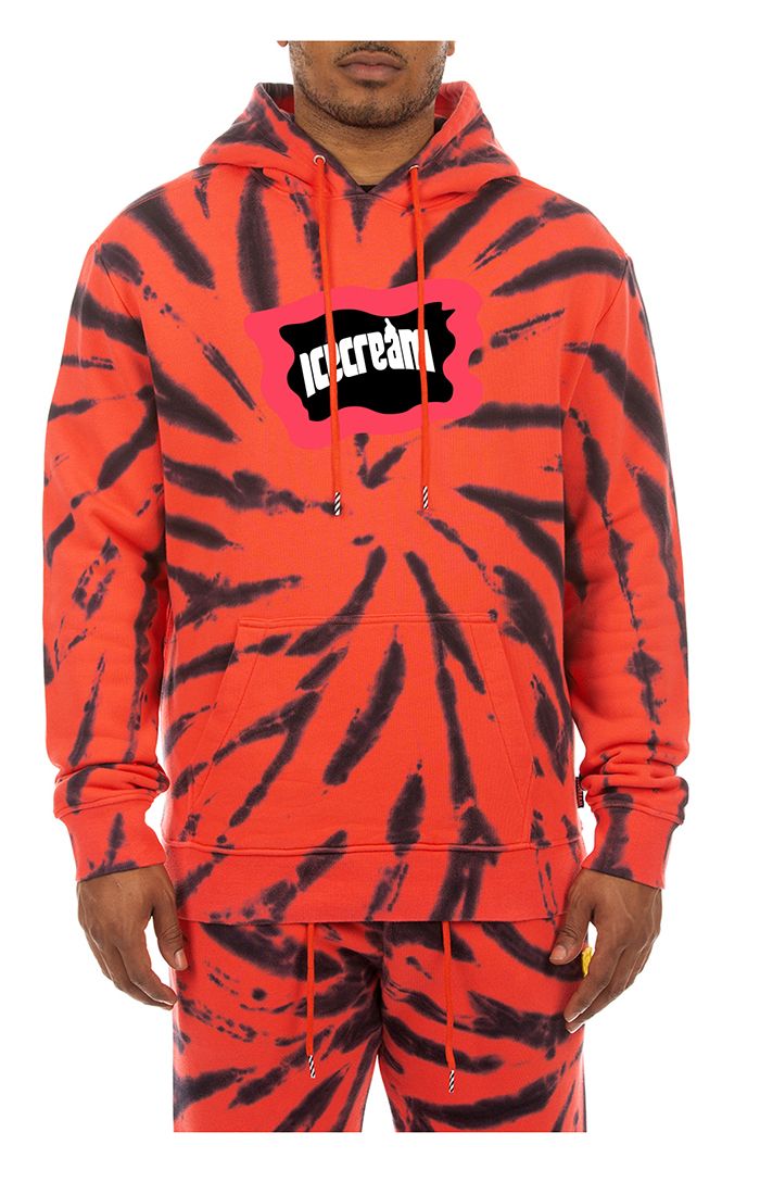 Icecream Stone Hoodie - Neon Red – view 1 of 2