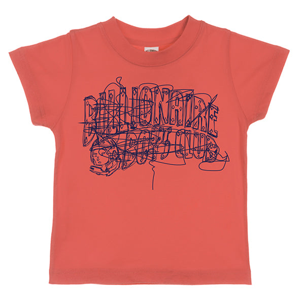 Billionaire Boys Club Kids BB Linework Short Sleeve Tee in emberglow – view 1 of 1