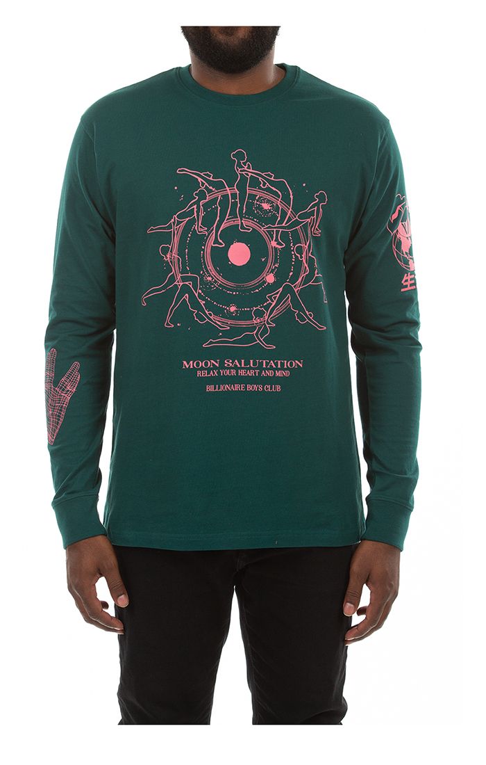 BB Moon Salutations LS Tee- Botanical Garden