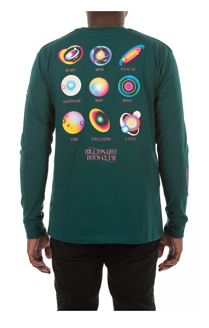 BB Moon Salutations LS Tee- Botanical Garden