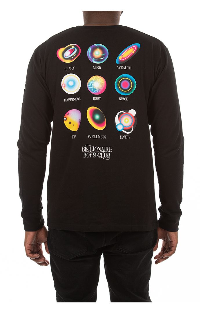 BB Moon Salutations LS Tee- Black