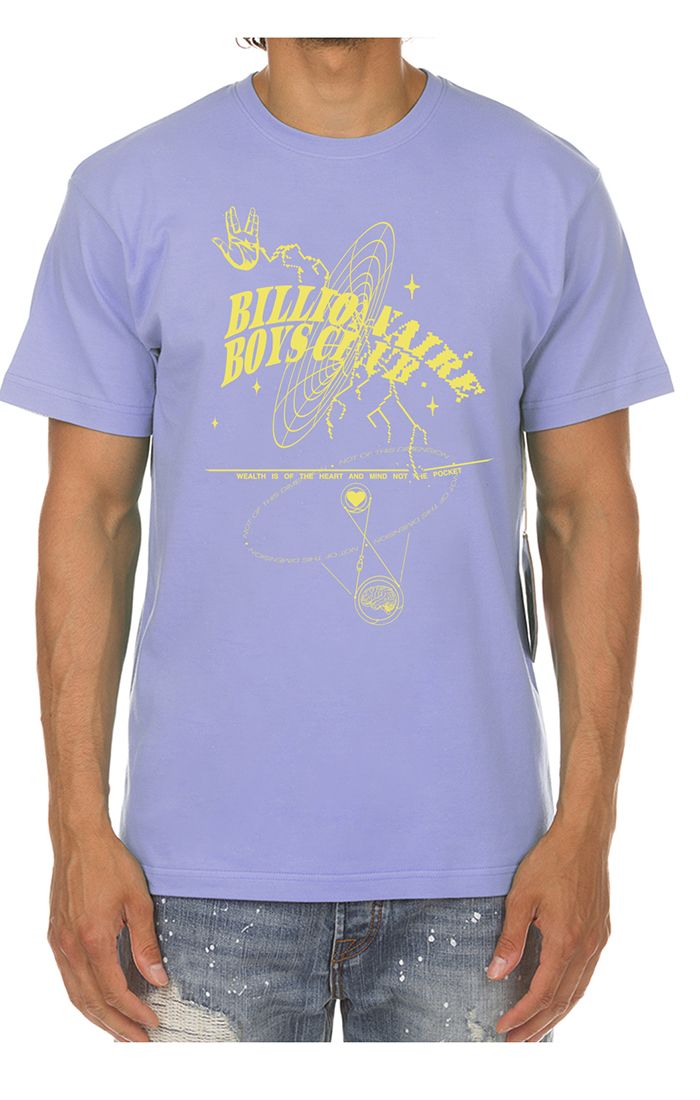 Billionaire Boys Club BB Warp Short Sleeve Tee in Lavender Violet – view 1 of 1