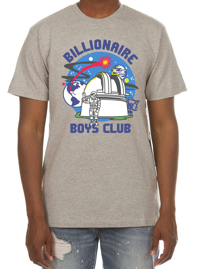 Billionaire Boys Club BB OBSERVATORY SS TEE - DARK HEATHER GREY