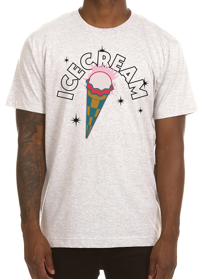 Icecream Spark Short Sleeve Tee in light heather grey – view 1 of 1