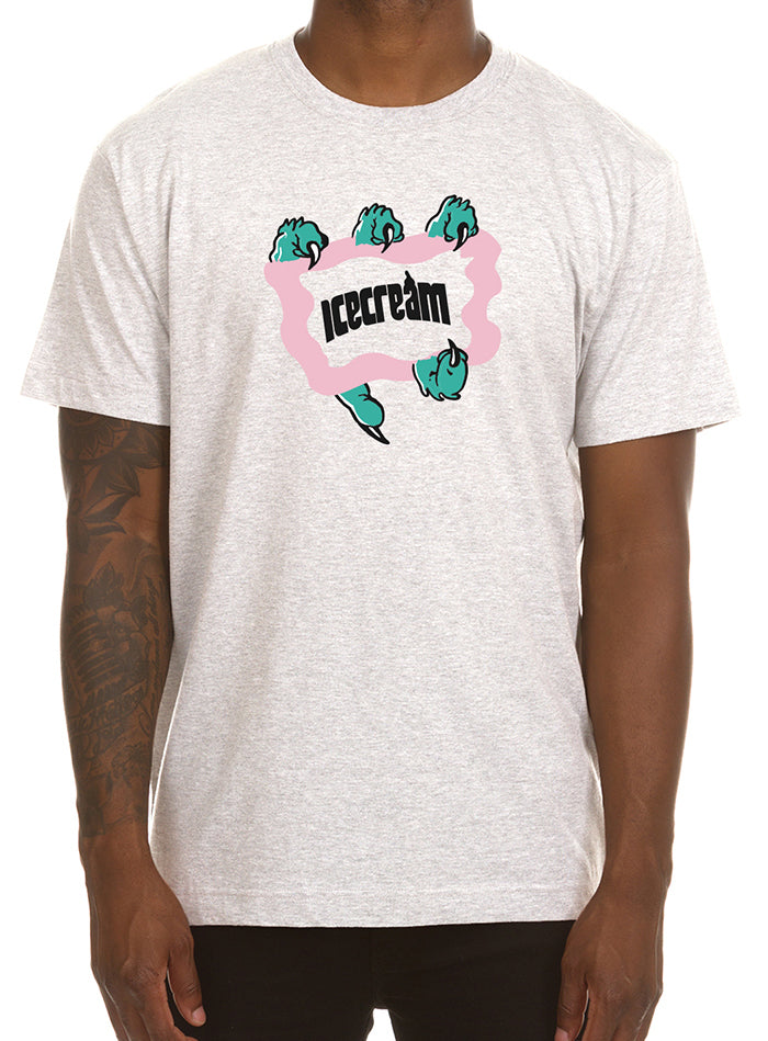 MONSTAR SS TEE - LIGHT HEATHER GREY