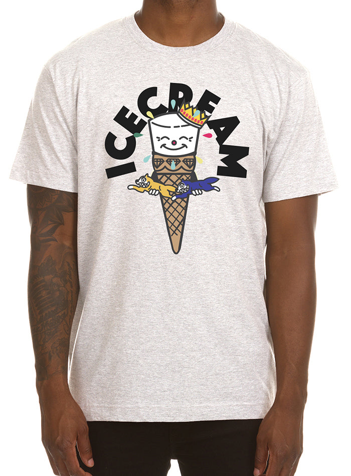 Icecream Visitation SS Tee in light heather grey – view 1 of 1