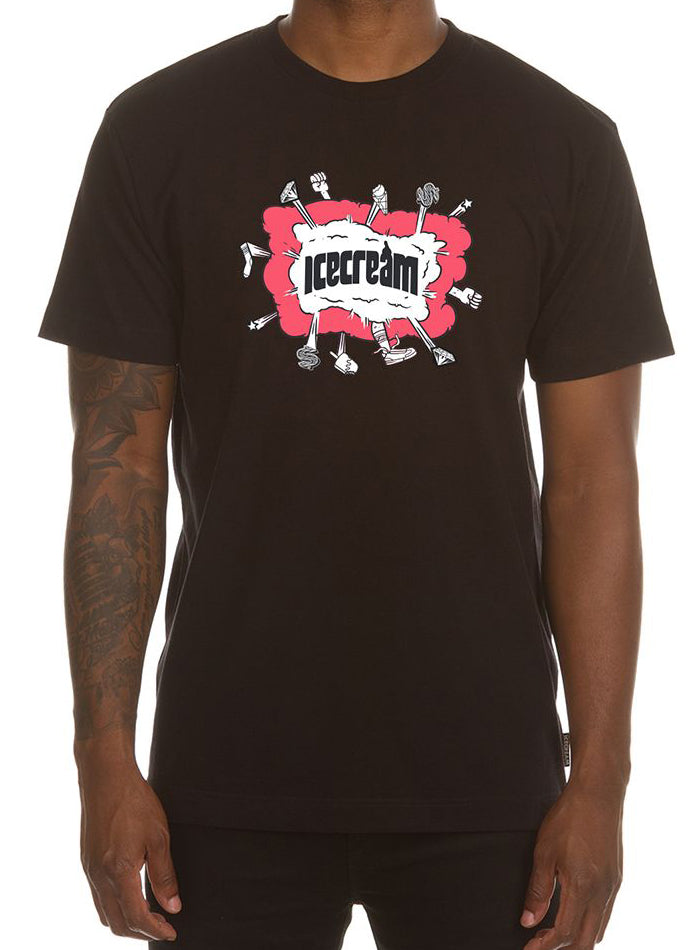 ICECREAM Fight SS Tee in black – view 1 of 1