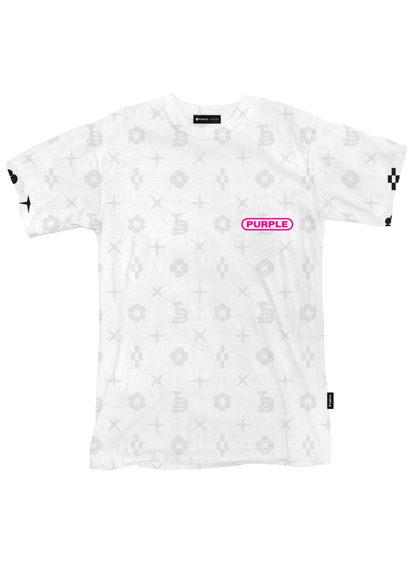 TEXTURED JERSEY SHORT SLEEVE TEE - WHITE