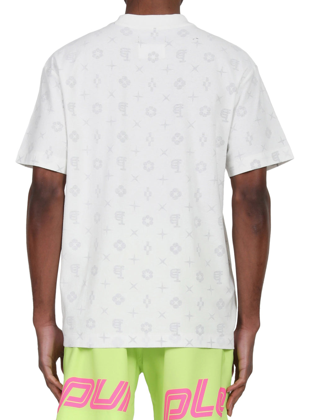TEXTURED JERSEY SHORT SLEEVE TEE - WHITE