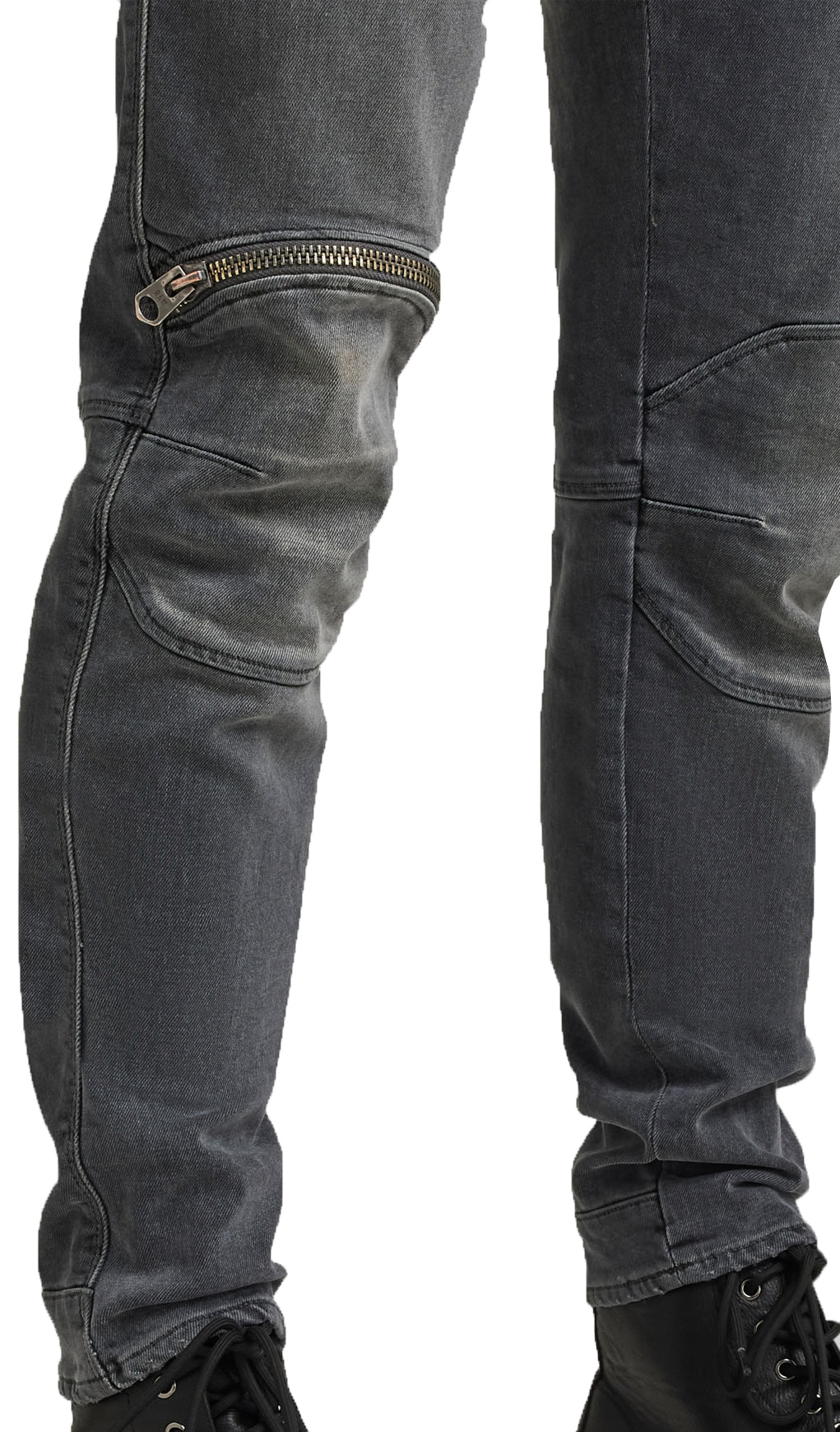 5620 3D ZIP KNEE SKINNY - FADED BLADE